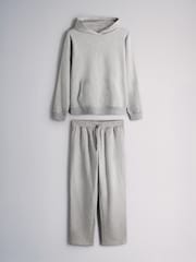 The Set Brushed Hooded Sweat Co-ord Set Grey - Image 1 of 5