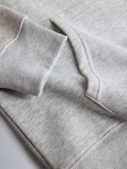 The Set Brushed Hooded Sweat Co-ord Set Grey - Image 4 of 5