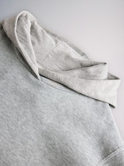 The Set Brushed Hooded Sweat Co-ord Set Grey - Image 5 of 5