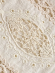 Cream Broderie Shell Top - Image 7 of 7