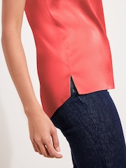 Friends Like These Coral Pink V-Neck Vest Top - Image 2 of 4