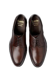 Loake Brown Eyelet Apron Derby Shoes - Image 2 of 3