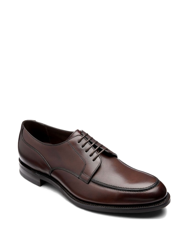 Loake Brown Eyelet Apron Derby Shoes - Image 3 of 3
