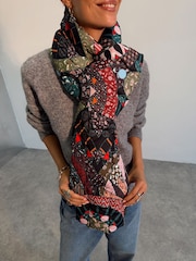 Never Fully Dressed Mosaic/Leopard Quilted Reversible Scarf - Image 2 of 6