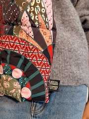 Never Fully Dressed Mosaic/Leopard Quilted Reversible Scarf - Image 6 of 6
