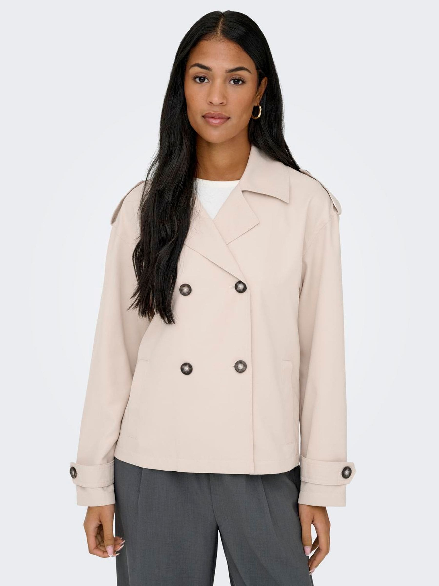 Buy ONLY Beige Classic Short Trench Coat from Next Canada