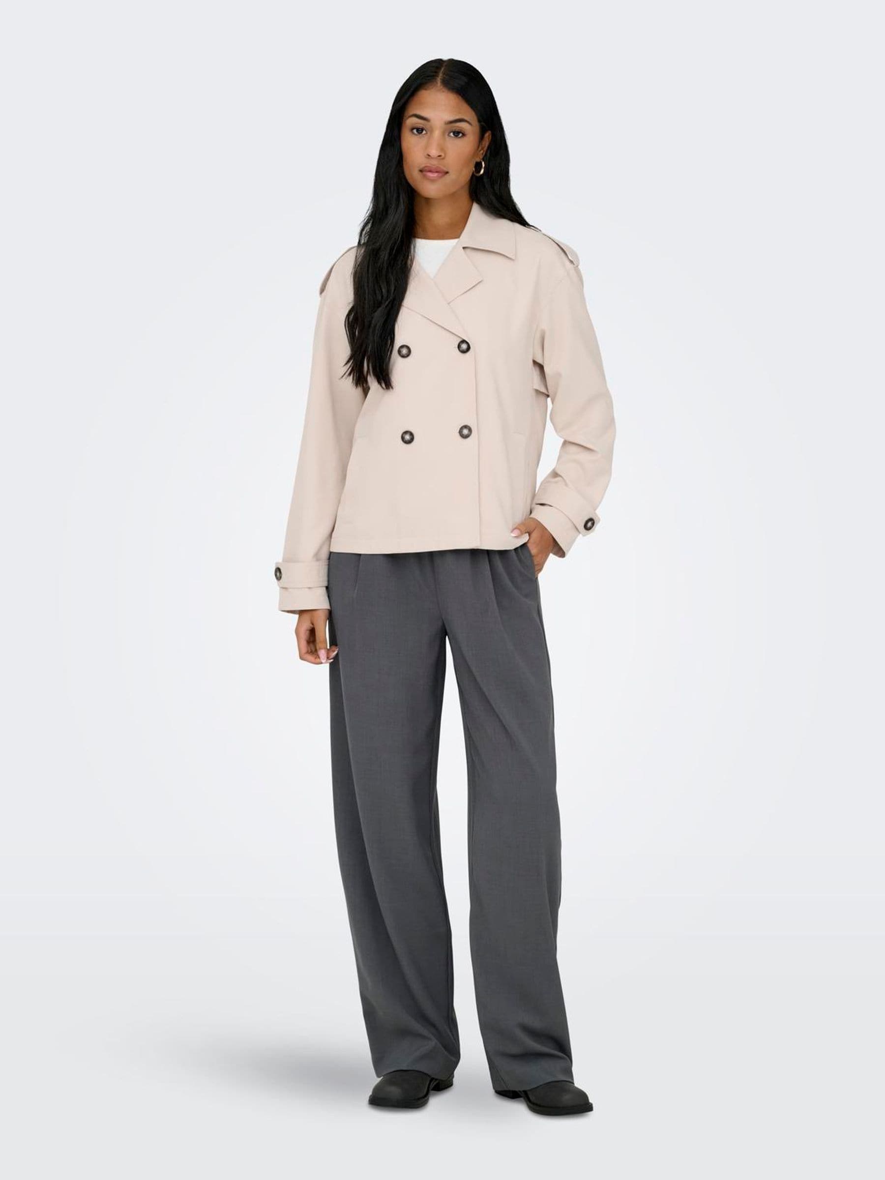 Buy ONLY Beige Classic Short Trench Coat from Next India