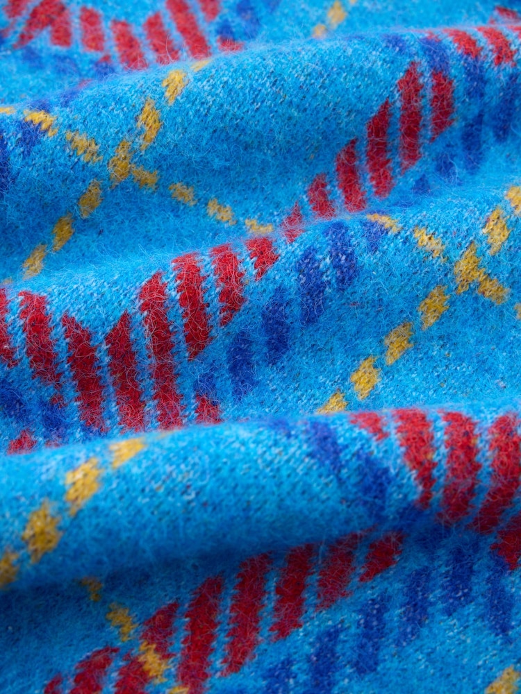 Multi Long Sleeve Crew Neck Jumper and Scarf with Wool - Image 2 of 3 Multi Long Sleeve Crew Neck Jumper and Scarf with Wool - Image 2 of 3