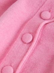 Pink Supersoft Crew Neck Long Sleeve Cardigan - Image 2 of 3