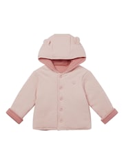 MORI Pink Cosy Ribbed Reversible Coat - Image 2 of 2