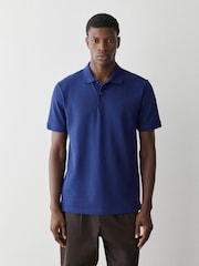 Blue/Purple/Brown - Polo Shirts din piqué cu mânecă scurtă, pachet 3 - Imaginea 4 din 9
