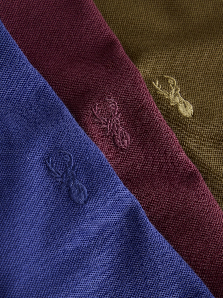 Blue/Purple/Brown - Polo Shirts din piqué cu mânecă scurtă, pachet 3 - Imaginea 9 din 9 Blue/Purple/Brown - Polo Shirts din piqué cu mânecă scurtă, pachet 3 - Imaginea 9 din 9