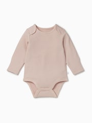 MORI Ribbed Stretch Long Sleeve Envelope Neckline Bodysuit - 圖片 1/2