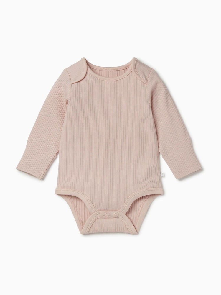 MORI Ribbed Stretch Long Sleeve Envelope Neckline Bodysuit - 圖片 1/2 MORI Ribbed Stretch Long Sleeve Envelope Neckline Bodysuit - 圖片 1/2