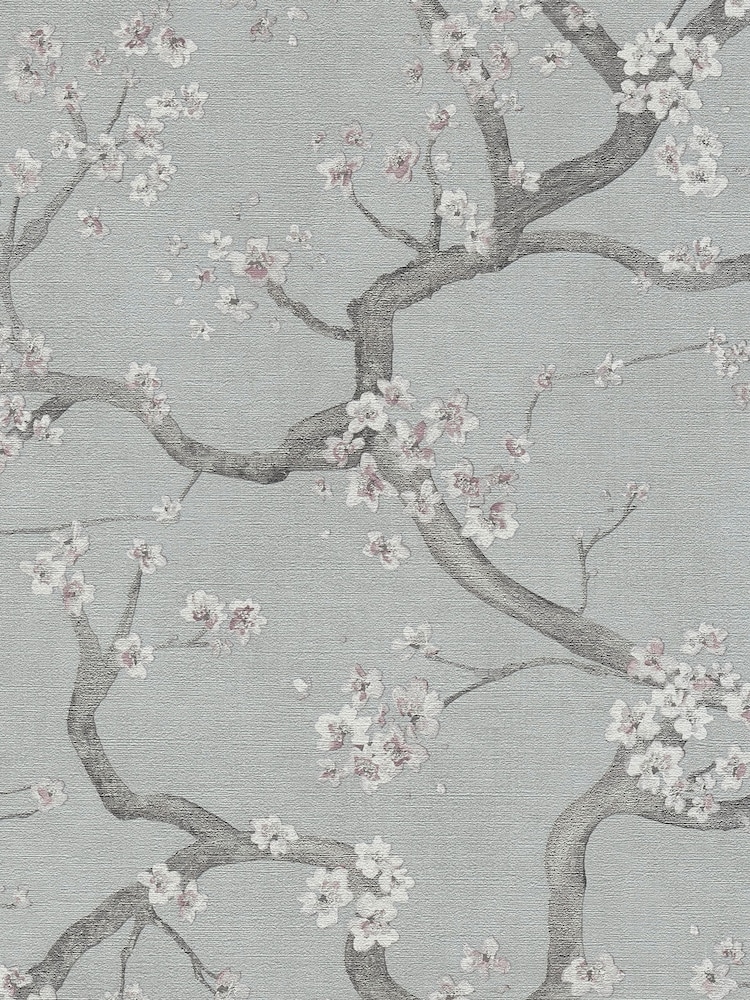 Galerie Wallcoverings Grey Horizon Floral A4 Wallpaper Sample - Image 2 of 4