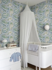 Galerie Wallcoverings Blue Resan A4 Wallpaper Sample - Image 1 of 2