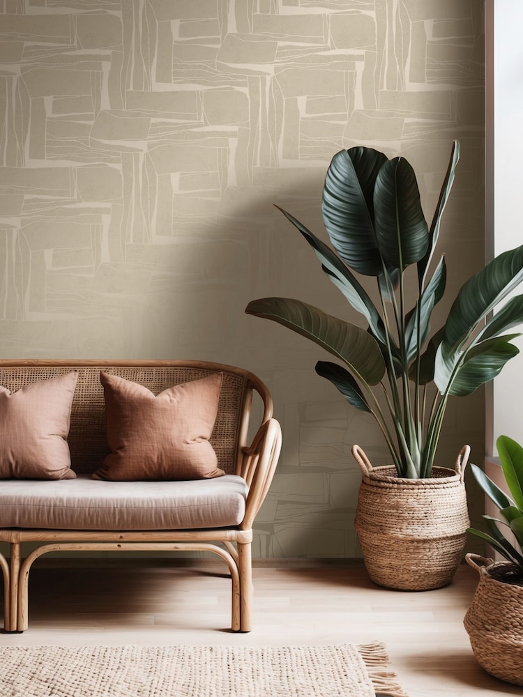 Galerie Wallcoverings Beige Terra Stone Clay A4 Wallpaper Sample - Image 1 of 2 Galerie Wallcoverings Beige Terra Stone Clay A4 Wallpaper Sample - Image 1 of 2