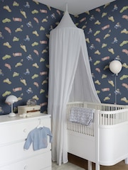 Galerie Wallcoverings Blue Resan Kids A4 Wallpaper Sample - Image 1 of 2