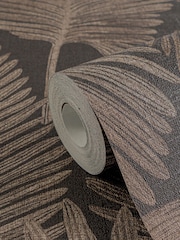 Galerie Wallcoverings Brown Horizon Tree Leaf A4 Wallpaper Sample - Image 4 of 5