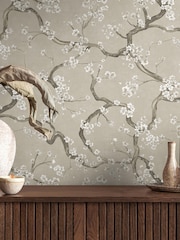 Galerie Wallcoverings Beige Horizon Floral A4 Wallpaper Sample - Image 3 of 5