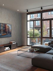 Galerie Wallcoverings Grey Horizon Industrial A4 Wallpaper Sample - Image 1 of 5