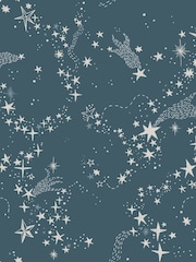 Galerie Wallcoverings Blue Resan Star A4 Wallpaper Sample - Image 2 of 2