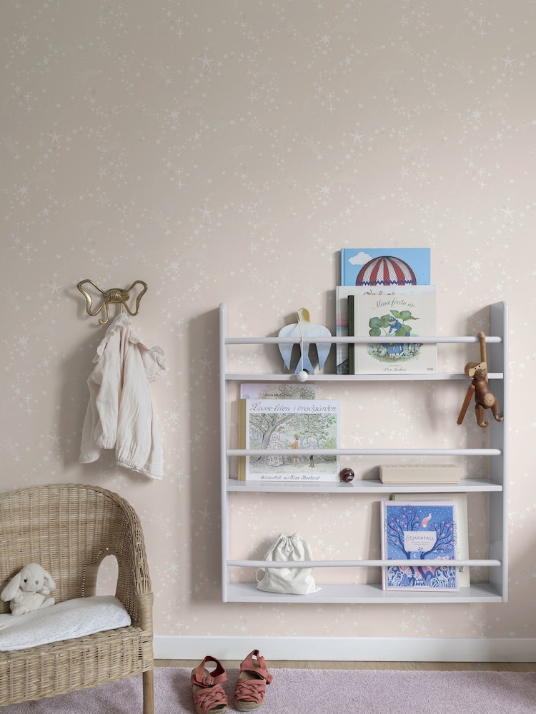 Galerie Wallcoverings Pink Resan Star A4 Wallpaper Sample - Image 1 of 2