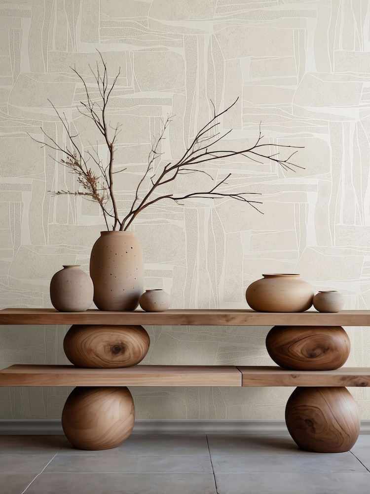 Galerie Wallcoverings Beige Terra Stone Clay A4 Wallpaper Sample - Image 1 of 3