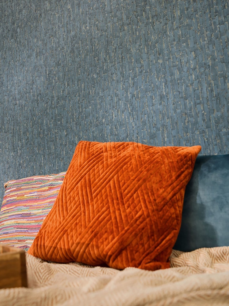 Galerie Wallcoverings Blue Horizon Wood A4 Wallpaper Sample - Image 1 of 5