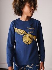Blue/Maroon Harry Potter Jogger Pyjamas 2 Pack (4-16yrs) - Image 3 of 4