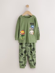 Vihreä/Oranssi - Marvel Long Sleeve Jogger Pyjamas 3 Pack (9mths-8yrs) - Kuva 2 / 6