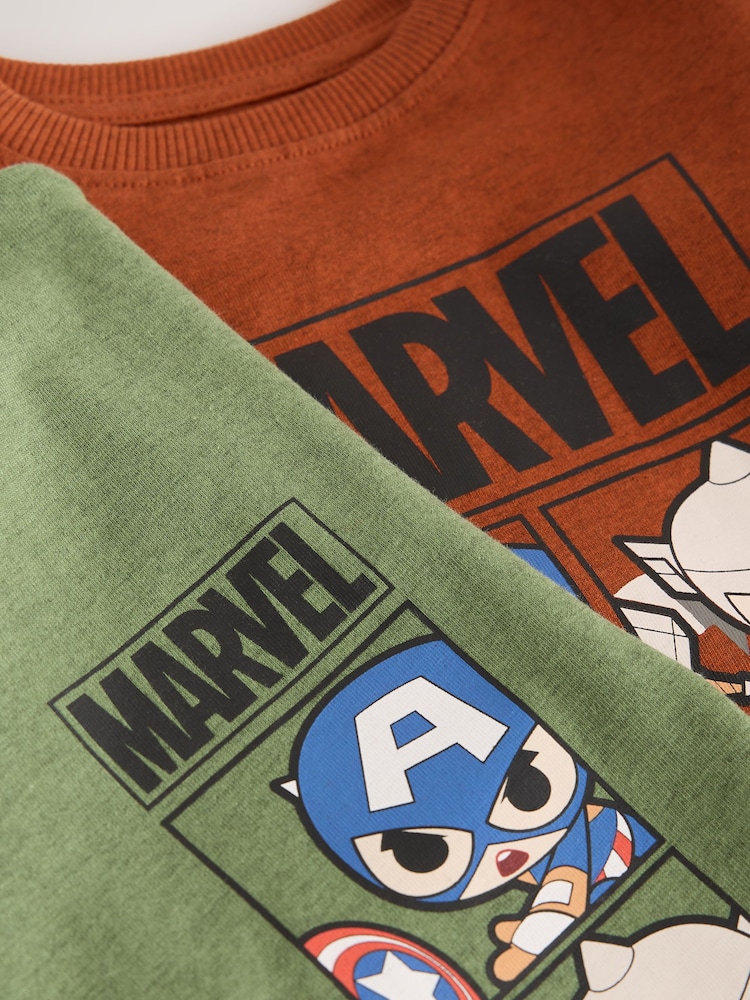 Vihreä/Oranssi - Marvel Long Sleeve Jogger Pyjamas 3 Pack (9mths-8yrs) - Kuva 6 / 6 Vihreä/Oranssi - Marvel Long Sleeve Jogger Pyjamas 3 Pack (9mths-8yrs) - Kuva 6 / 6