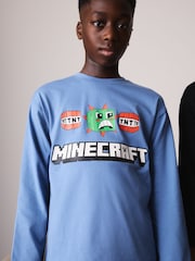 블루/그린/그레이 - Minecraft 긴소매 조거팬츠 잠옷 3 팩 (5-16세) - 6의 이미지 4