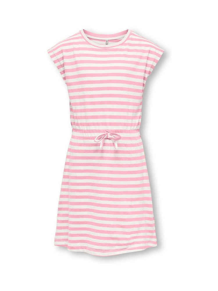 ONLY KIDS Red Sleeveless Striped Dress - Image 1 of 2