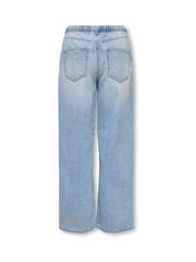 ONLY KIDS Jay Tie Waist Wide Leg Jeans - Imaginea 7 din 8