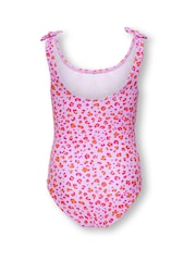 ONLY KIDS Orange Animal Print Swimsuit - Image 2 of 2
