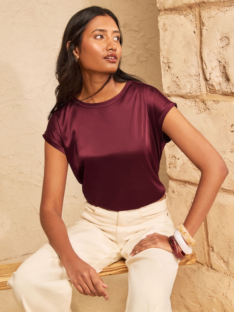 Love & Roses Satin Front T-Shirts 3 Multipack - Image 2 of 8