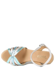 Jones Bootmaker Metallic Alivia2 Leather Wedge Espadrilles Shoes - Image 3 of 3