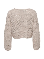 ONLY かぎ針編み フロント結び カーディガン - 画像 7 / 7