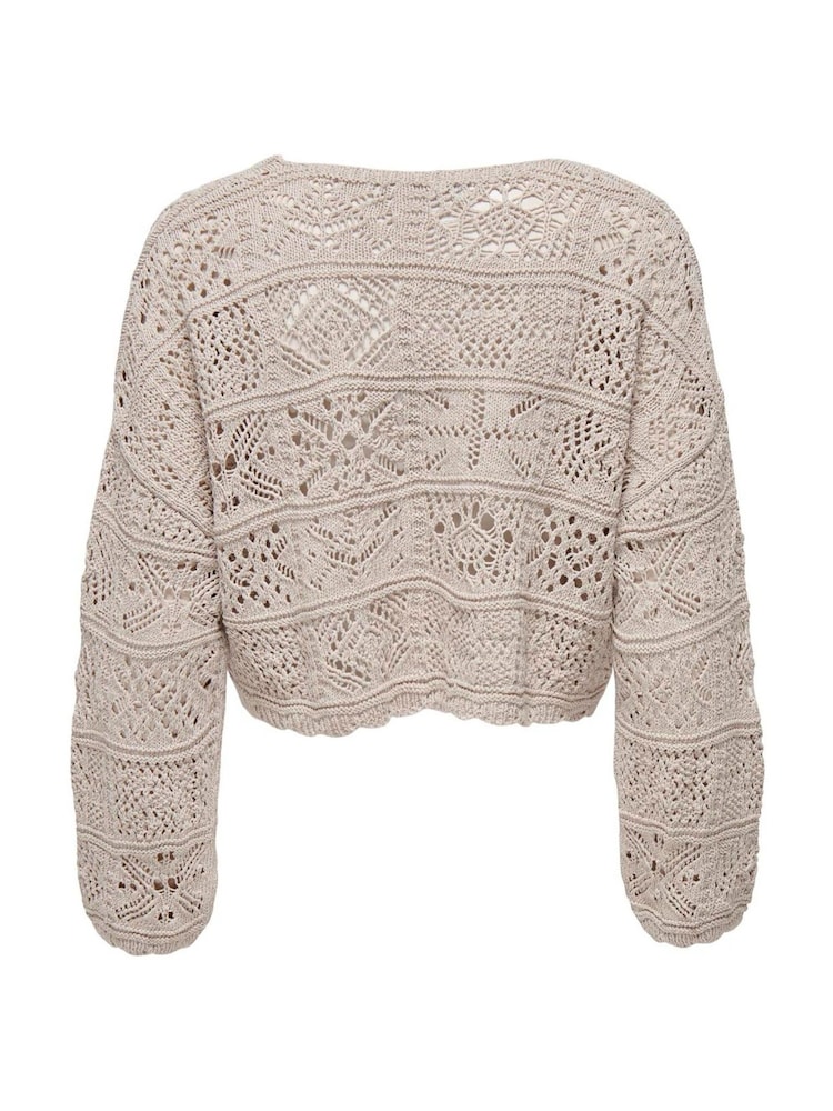 ONLY かぎ針編み フロント結び カーディガン - 画像 7 / 7