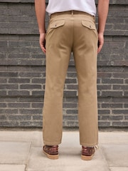 Kamen - Teksturirane rastezljive platnene pantalone - Slika 3 od 10