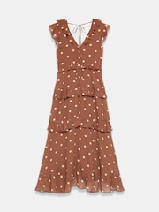 Mint Velvet Polka Dot Ruffle Midi Dress - 圖片 8/8