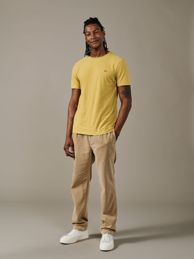Aubin Yellow Cotton T-Shirt - Image 2 of 4