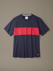 Aubin Blue Santon Relaxed T-Shirt - Image 1 of 1