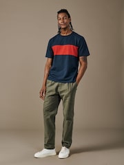 Aubin Blue Santon Relaxed T-Shirt - Image 3 of 4