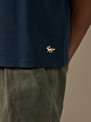Aubin Blue Santon Relaxed T-Shirt - Image 4 of 4