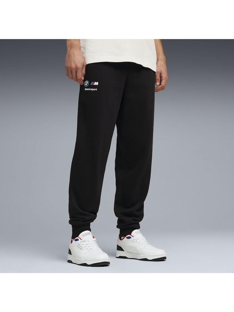 Puma Black Bmw M Motorsport Essentials Fleece Trousers - Image 1 of 5