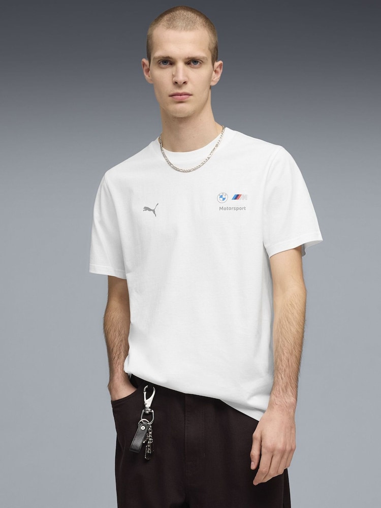 Puma White Bmw M Motorsport Essentials T-Shirt - Image 1 of 5