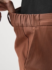 Tan Brown Muscle Fit Smart Cotton TENCEL™ Lyocell Blend Chinos With Comfort Waistband - Image 7 of 13