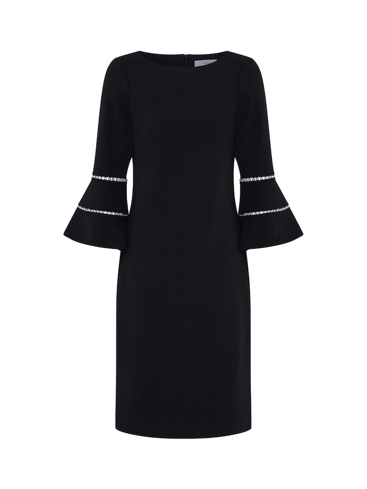 Gina Bacconi Black Ivette Long Sleeve Dress - Image 7 of 7